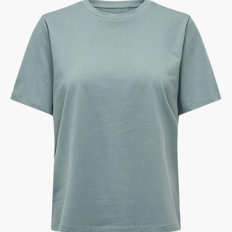Damen T-Shirt mit Rundhals und kurzen Ärmeln aus Leichtstoff