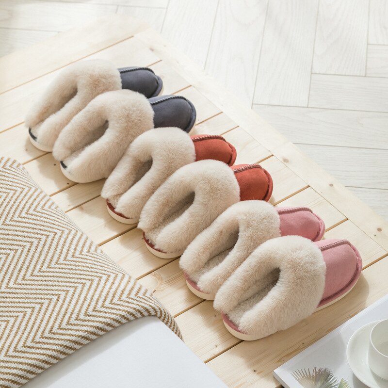 Luxuriöse Fleece Hausschuhe für Damen
