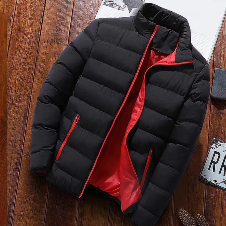 Lässige Daunenjacke Mit Reißverschluss Für Herren | Winter