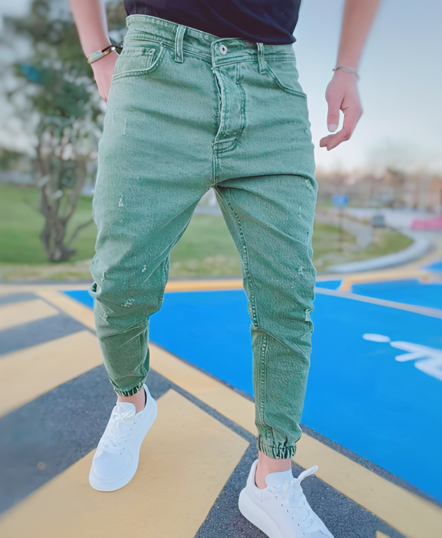 Andre - Stilvolle Slim-Fit-Jeans mit Rissen für Herren