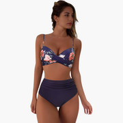 Bikini-Set für Damen - mit High Waist und verstellbaren Trägern