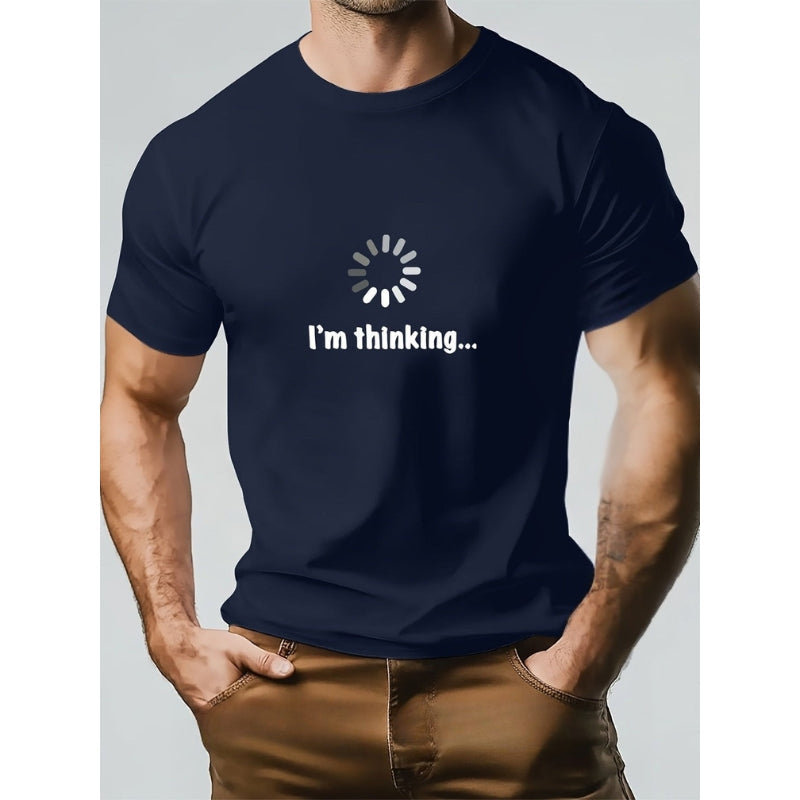 Think – Baumwoll-T-Hemd Mit Aufdruck