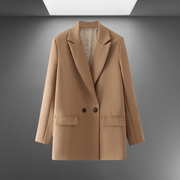 Damen-Doppelreihiger Blazer für das Büro, Vintage-Mantel