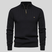 Herrenstrickpullover Mit Halbem Reißverschluss | Winter