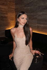 Gisela | Glamouröses Glitzernde Transparentes Abendkleid – Verführerische Eleganz