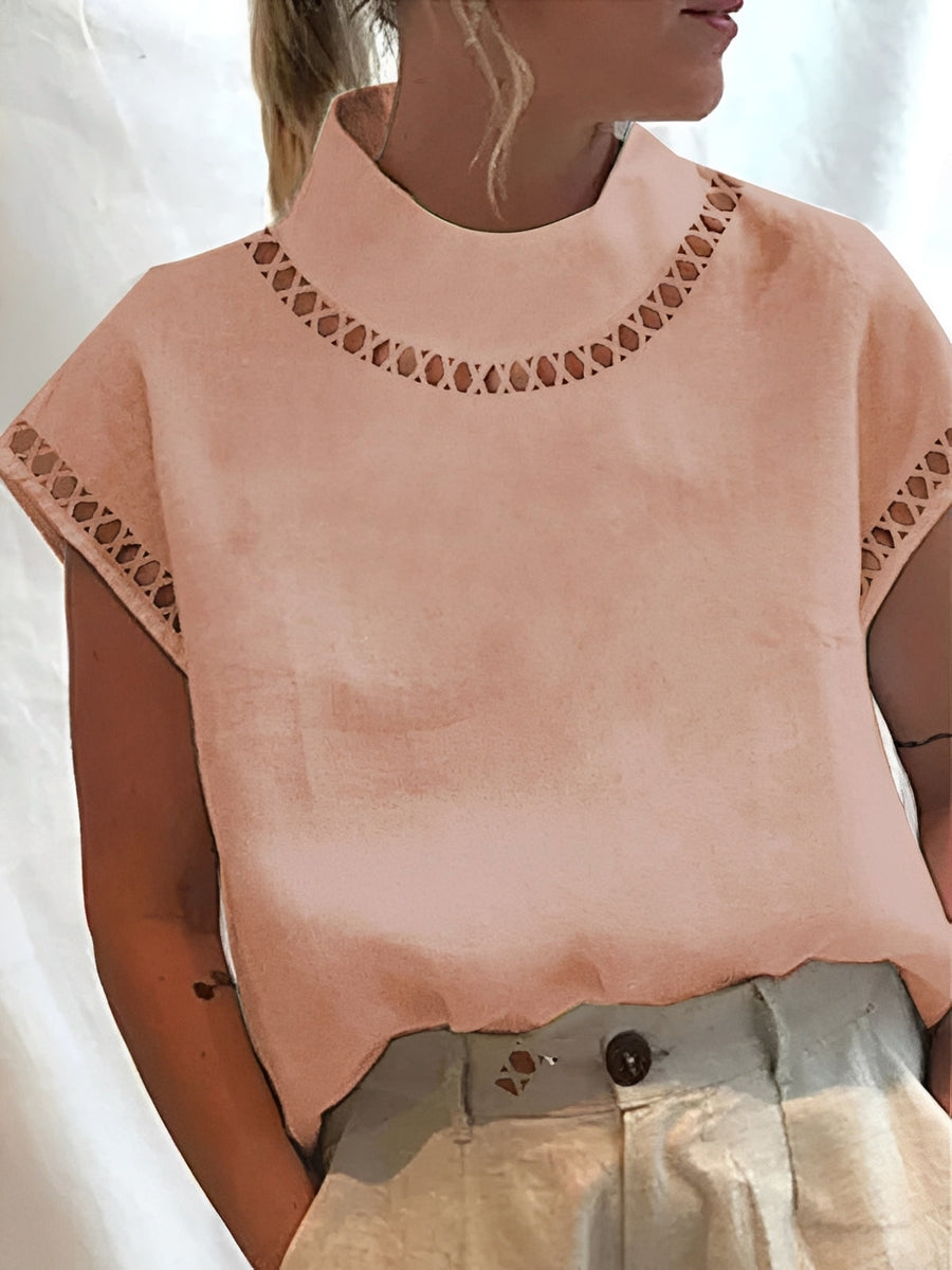 Nannie - Stilvolles Top mit Ausschnitt für Damen