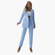 Elegantes Damen Blazer-Ensemble - Taillierter Schnitt mit Hose