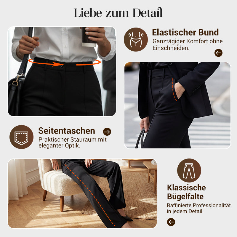 VERAS /  DAMEN-ANZUGHOSE MIT HOHER TAILLE