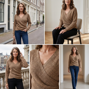 Anette™ -  Luxuriöses Oberteil mit V-Ausschnitt