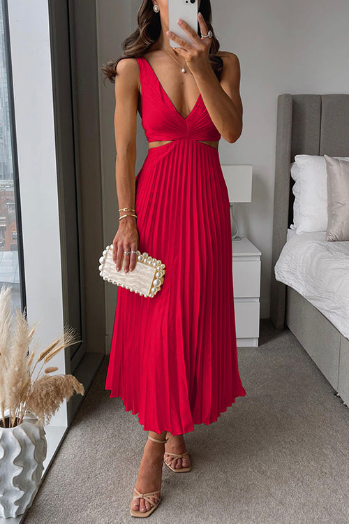 Elegantes Plissee Abendkleid Für Damen