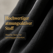 Ozee | Übergröße-Kleid aus Baumwoll-Leinen mit Fledermausärmeln