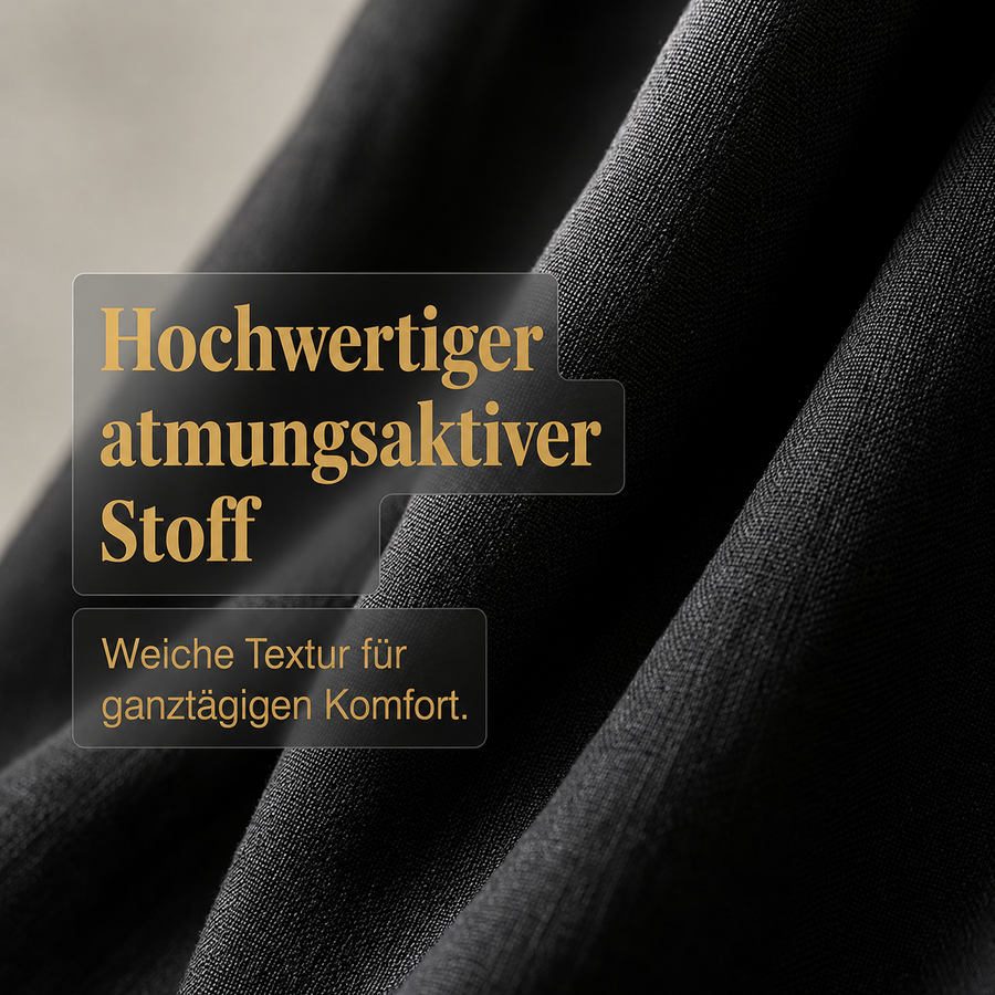 Ozee | Übergröße-Kleid aus Baumwoll-Leinen mit Fledermausärmeln