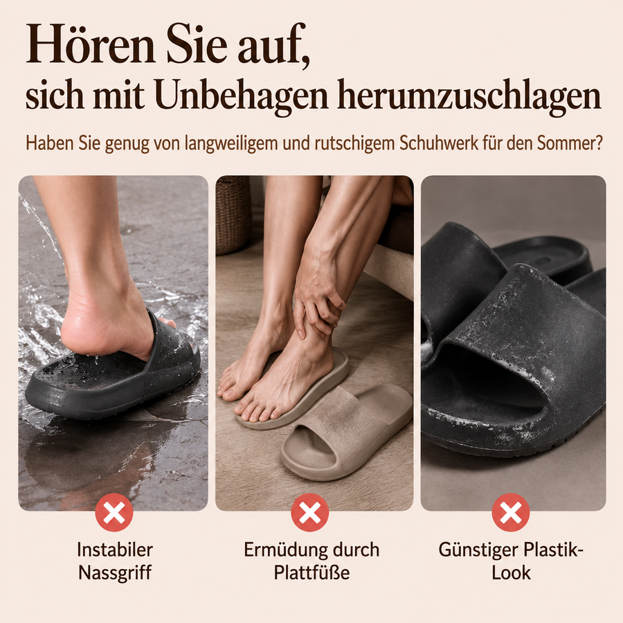 Jorish | Monogramm-Sommerpantoletten mit Kettendetail