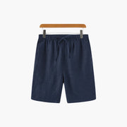 Herren Leinen Shorts mit Kordelzug und Seitentaschen