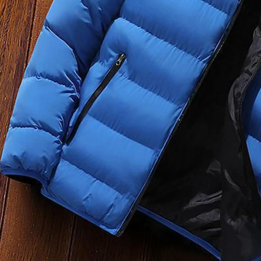 Lässige Daunenjacke Mit Reißverschluss Für Herren | Winter