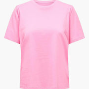 Damen T-Shirt mit Rundhalsausschnitt und kurzen Ärmeln