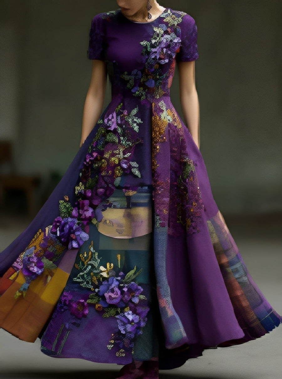 Erica - Stilvolles Maxikleid mit Blumenmuster für Damen