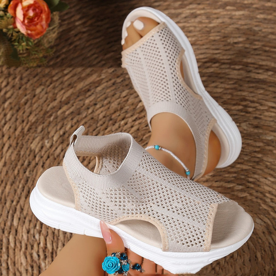Sportliche Damensandalen mit atmungsaktivem Stoff in lässigem Stil - Natalia