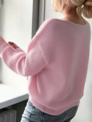 Yalitan – Langarmpullover mit V-Ausschnitt
