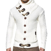 Herren Strapazierfähiger Strickpullover mit asymmetrischem Kragen Aliams