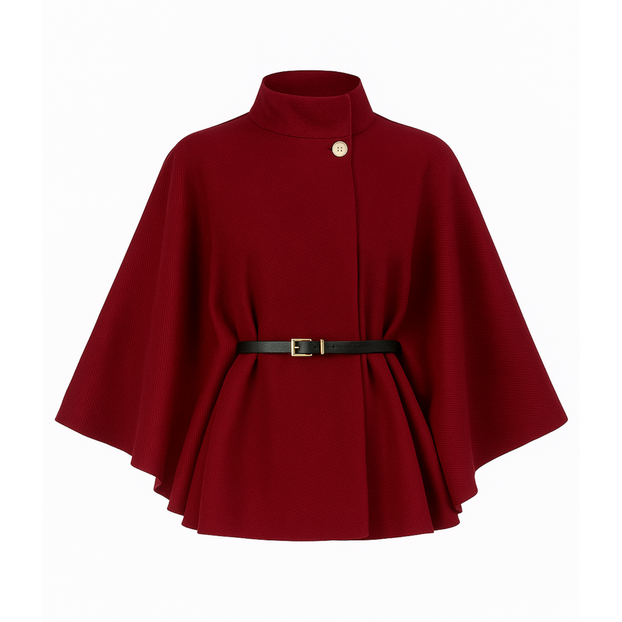 Elun Chice Schmetterlingsjacke mit Gürtel | Weinrose