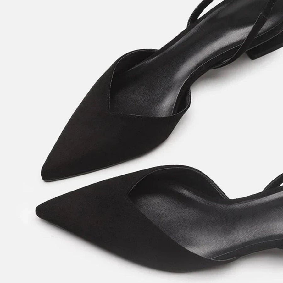 Damen Slingback Pumps mit kleinem Absatz