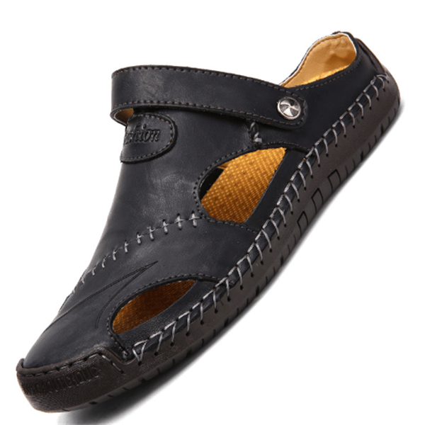 Herrensandalen aus weichem Leder