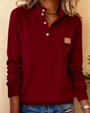 Laura | Modischer Damen Pullover elegant & Polokragen