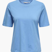 Damen T-Shirt mit Rundhalsausschnitt und kurzen Ärmeln
