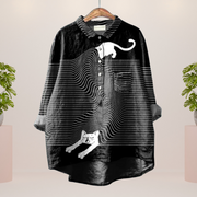 Elena | Lässiges Damen Kunstshirt mit auffälligem Print