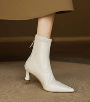 Lielah – Lederstiefelette Mit Reißverschluss