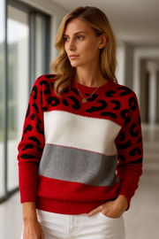 Paella | Strickpullover mit Leopardenmuster
