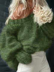 Dariya – Kurzer Und Weicher Strick Pullover