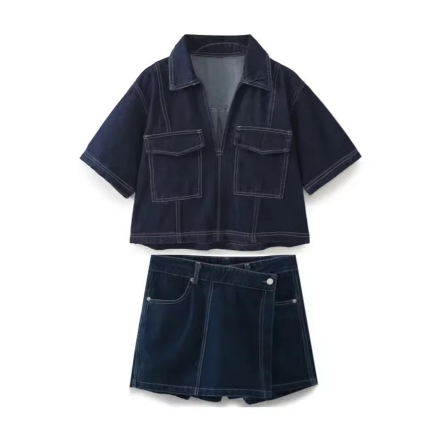 Heidi-Mode | Trendiges Denim Satz Urban Chic