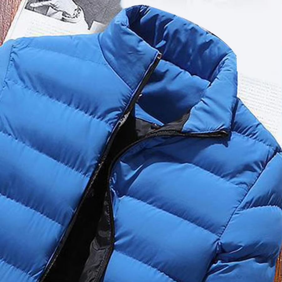 Lässige Daunenjacke Mit Reißverschluss Für Herren | Winter