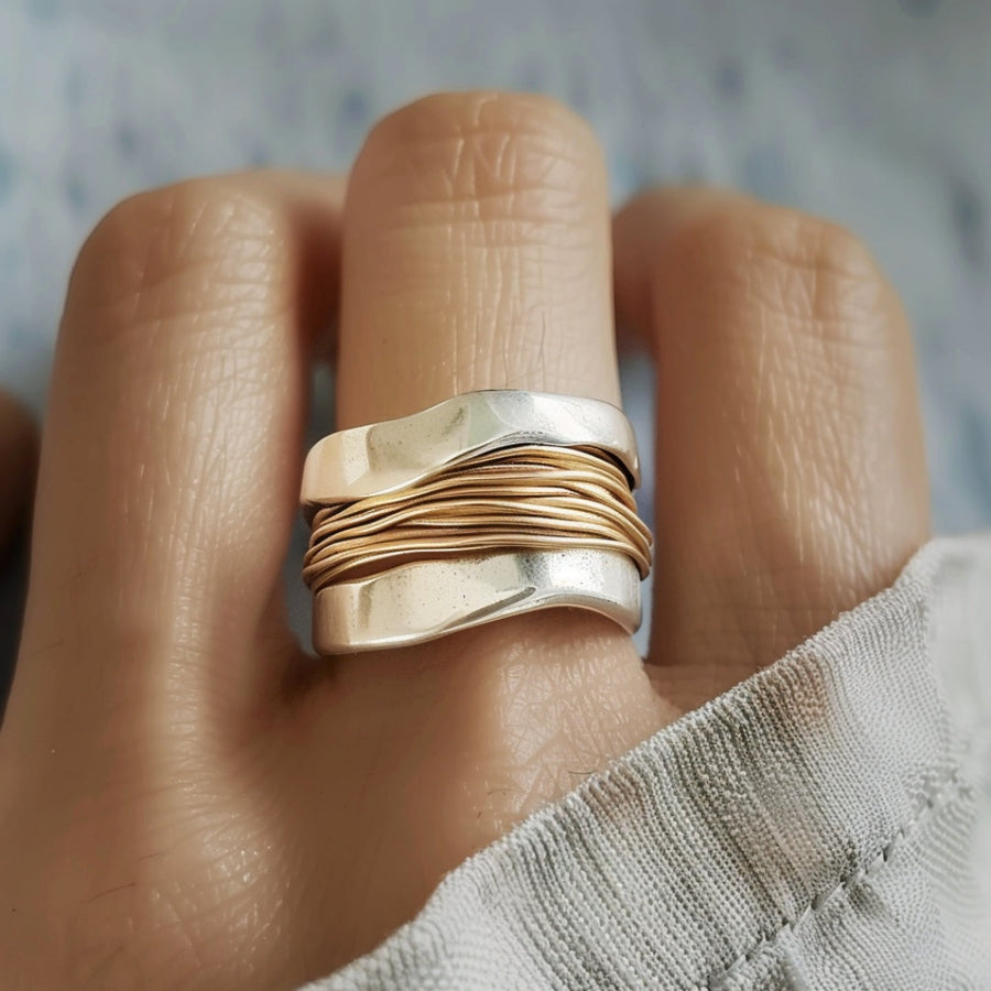 Lea | Eleganter Silberring Damen stilvoll & modern