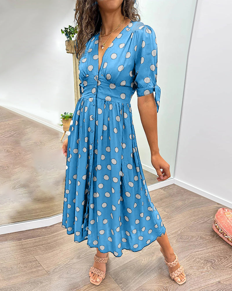 Daniela | Feminines Kleid mit Punktmuster