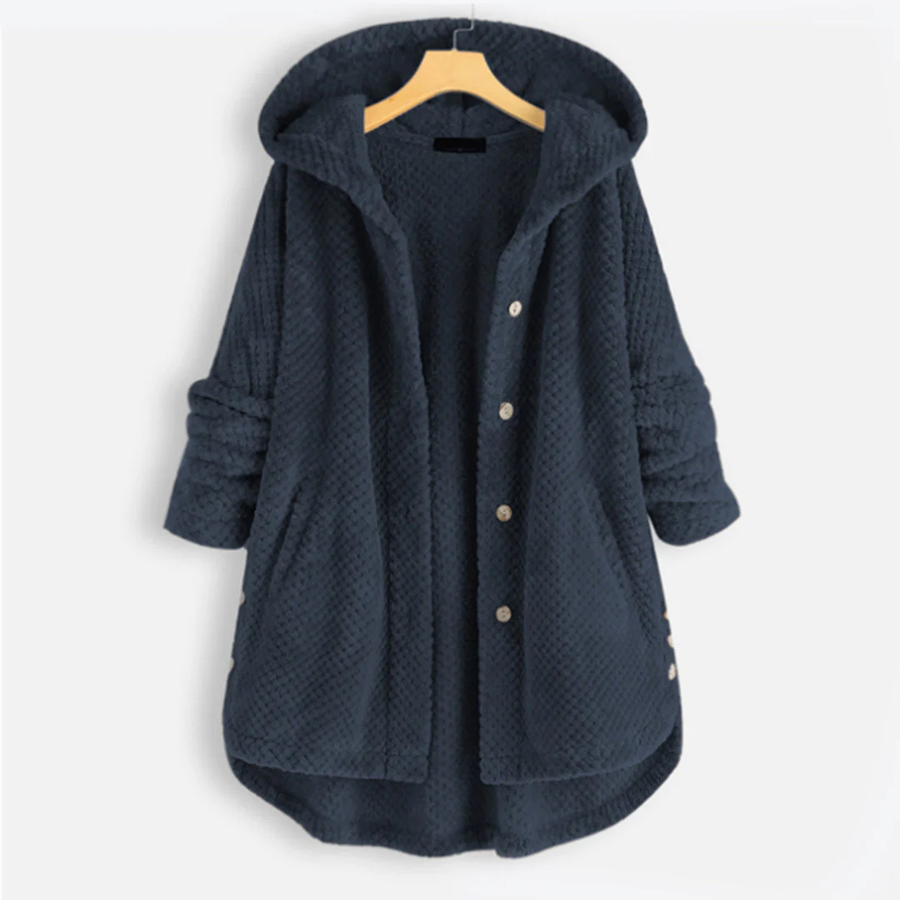 Petra-Marie® | Button-Down Kapuzenjacke