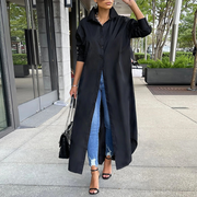 Ele – vielseitiges schlichtes Hemdblusenkleid mit Umschlagkragen