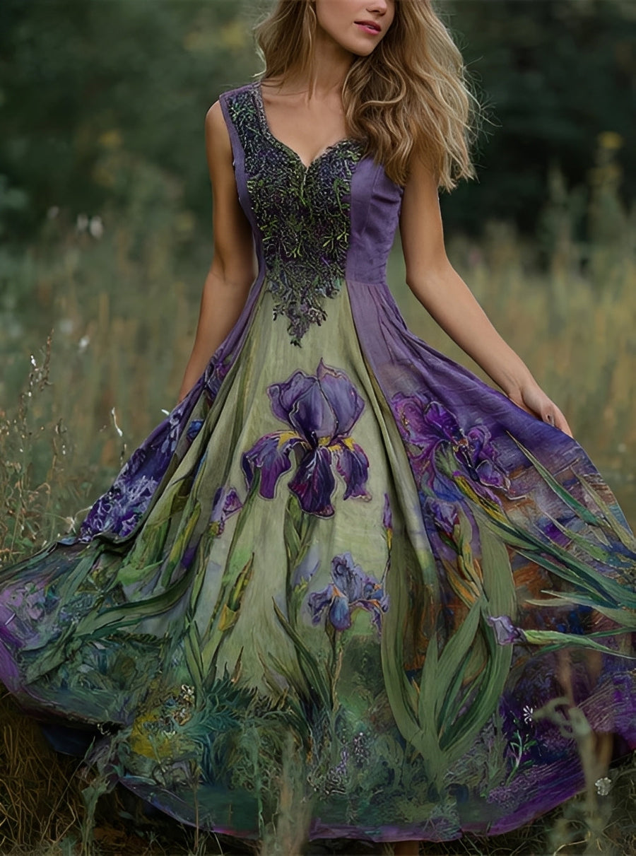 Erica - Stilvolles Maxikleid mit Blumenmuster für Damen
