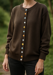 Lisa Komfortable & Stilvolle Cardigan | Braun