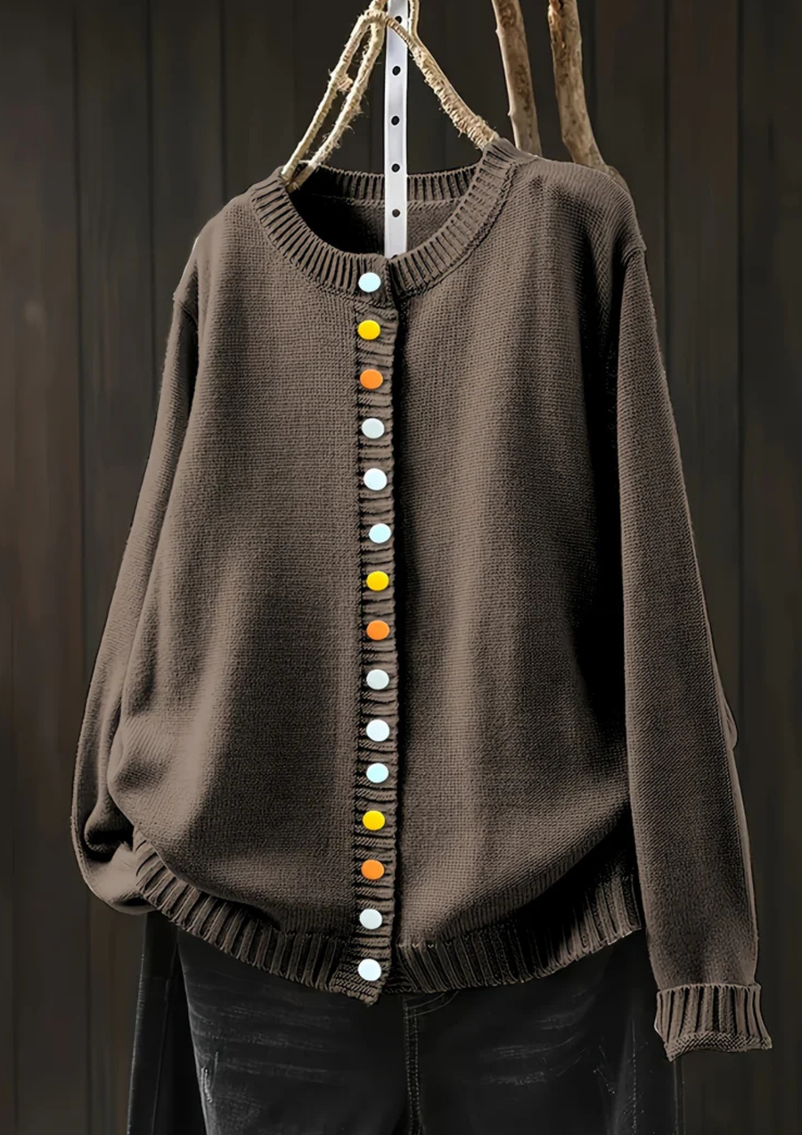 Lisa Komfortable & Stilvolle Cardigan | Braun
