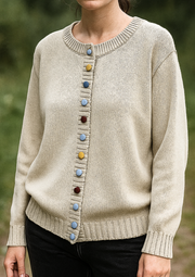 Lisa Komfortable & Stilvolle Cardigan | Weiß