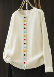 Lisa Komfortable & Stilvolle Cardigan | Weiß