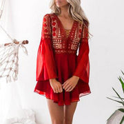 Heidi-Mode | Vintage Kleid Kurz Bohemian-Stil