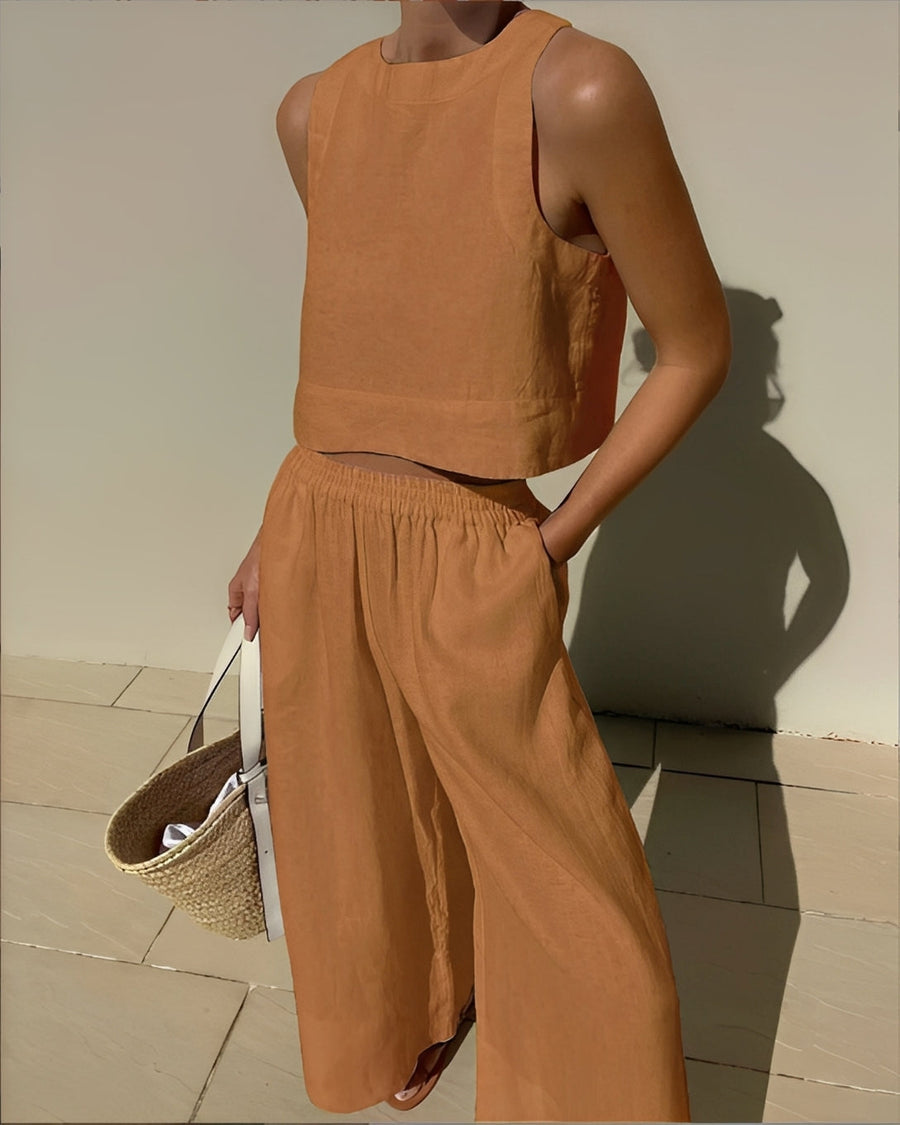 Sasha - Lässiges, locker sitzendes Zweiteiliges Set für Damen