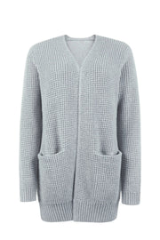 Damen Strickjacke Mit Langem Ärmel | Mit Tasche