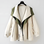 Aleera Elegante Windjacke mit Wetterschutz | Weiß
