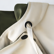 Aleera Elegante Windjacke mit Wetterschutz | Weiß