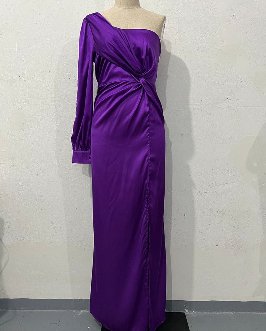 Helena - Elegantes One-Shoulder-Kleid mit Schlitz für Damen